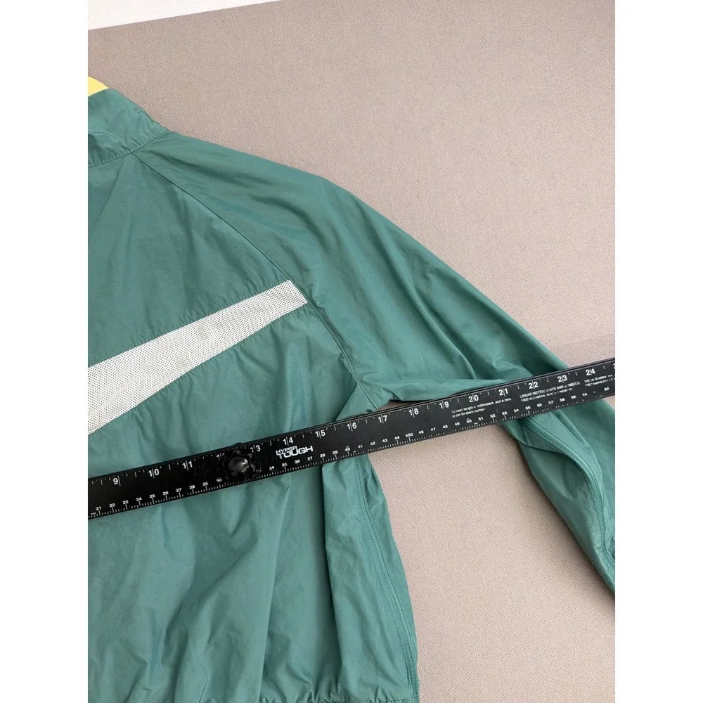 Nike Kids Sportswear Full Zip Windbreaker Jacket Teal Green Big Swoosh Large